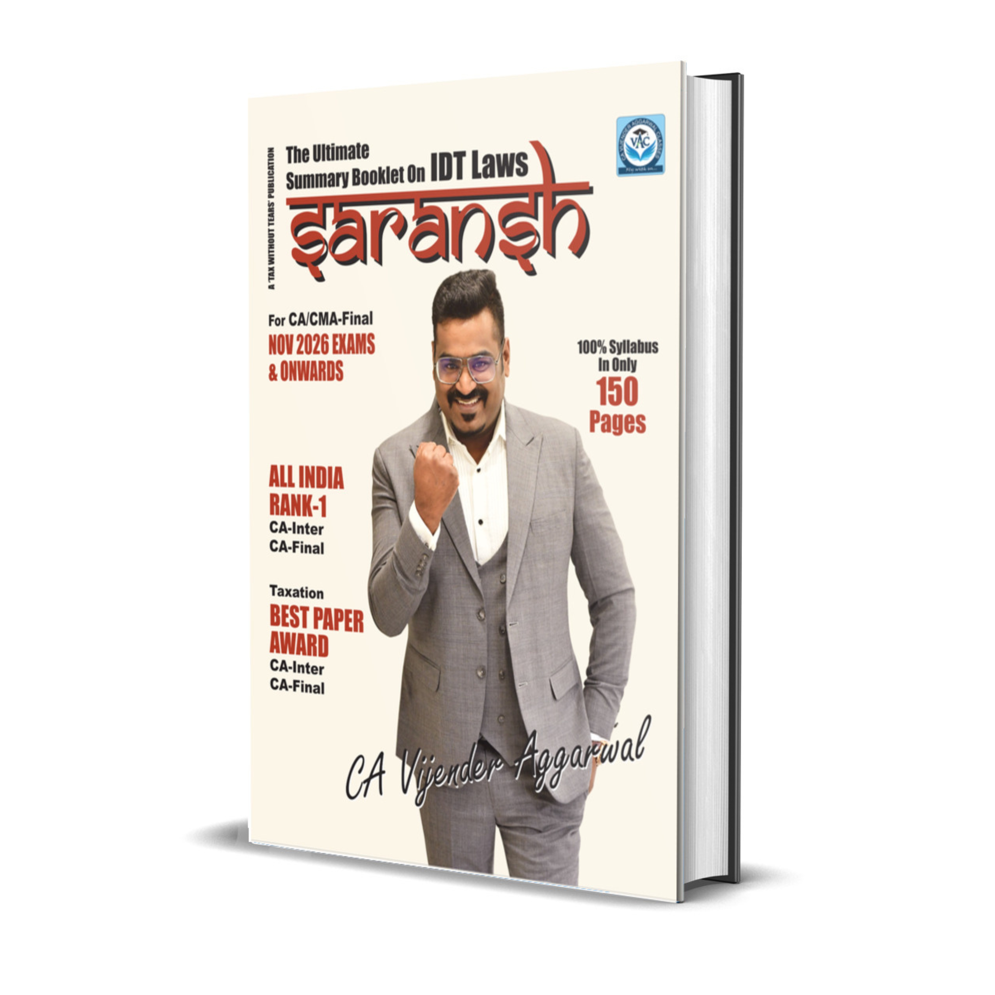 "SARANSH" Summary Booklet On IDT Laws (Nov 2026 Exams & Onwards)